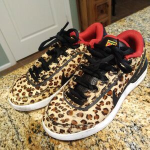 Nike Court Air Vapor Wing Leopard Fearless CQ9679-001 Women's Size US 5